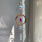 Round Crystal Suncatcher 30cm Hanging Rainbow Maker 7cm Crystal Round