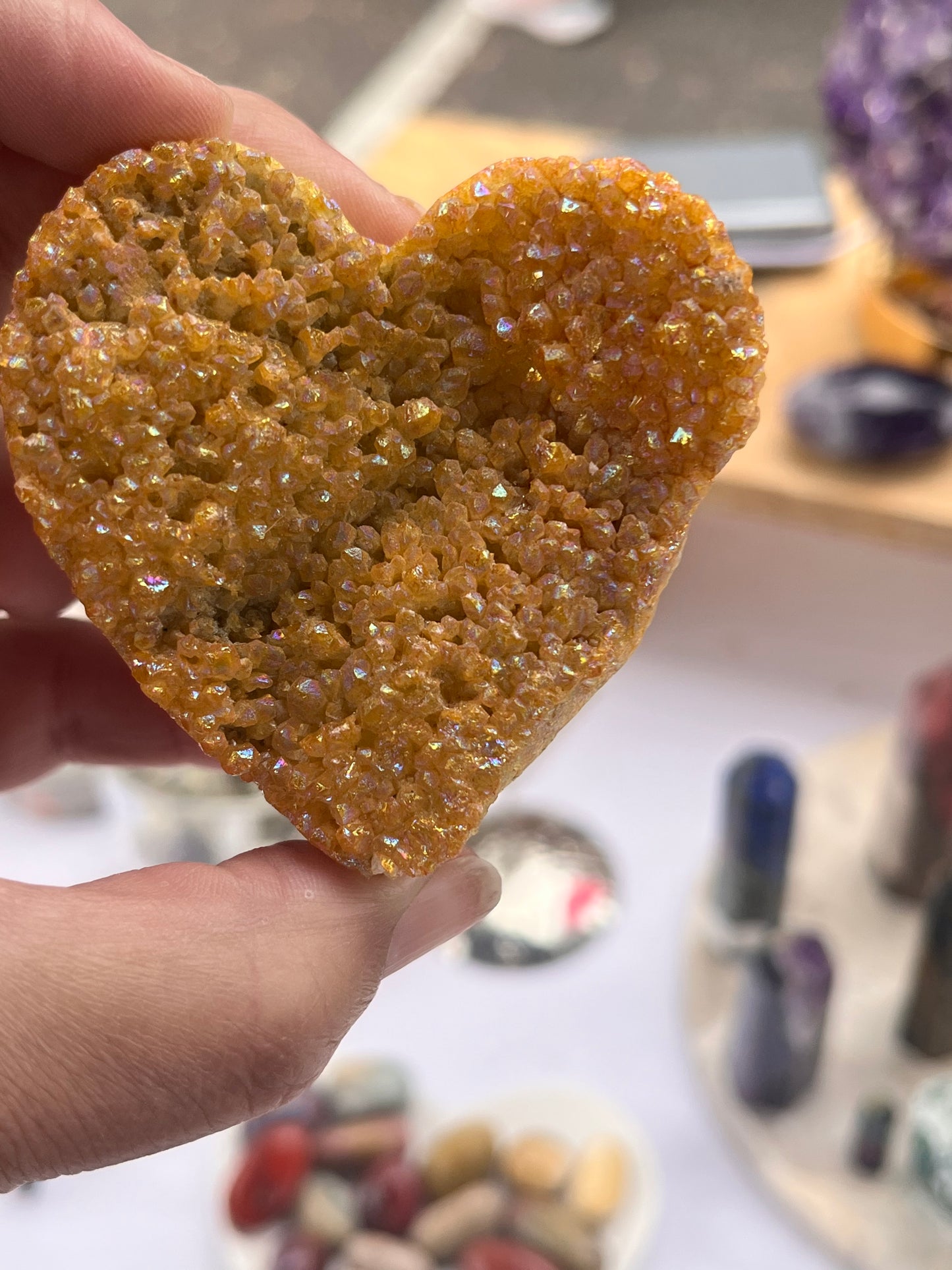 Aura Quartz Heart