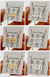 Angel Numbers Necklaces, Gold Plated 18K
