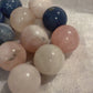 Crystal Small Spheres, Rose Quartz and Sodalite