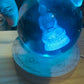 3D Buddha Glass Sphere Multicolour Lamp