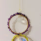 Triple Ring Crystal Butterfly Crystal Suncatcher