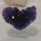 Beautiful Dark Amethyst Cluster Heart