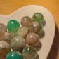 Green Flower Agate Small Spheres 20mm approx