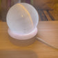 Selenite Sphere Multicolour Lamp