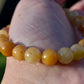 Amazing Golden Silky Jade Bracelet 8mm