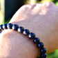 Blue Sandstone or Goldstone 8mm Unisex Bracelet