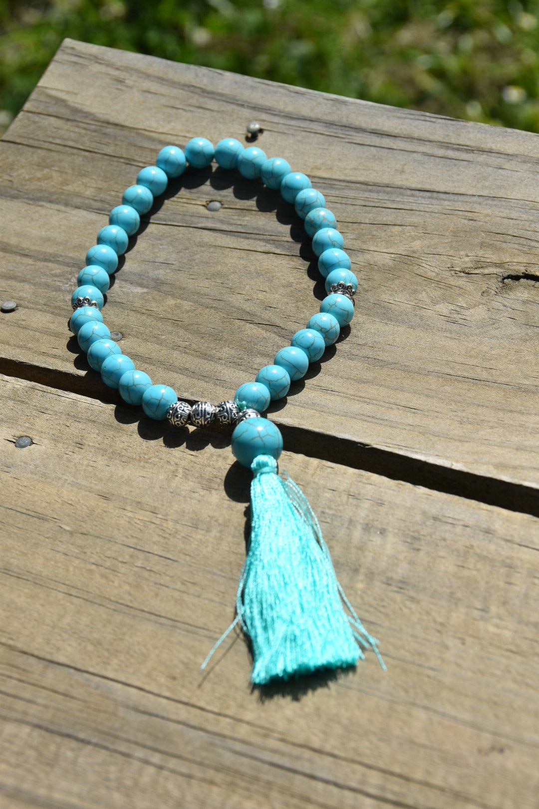 10mm Cherry Blossom Jasper and Pearls Tasbih