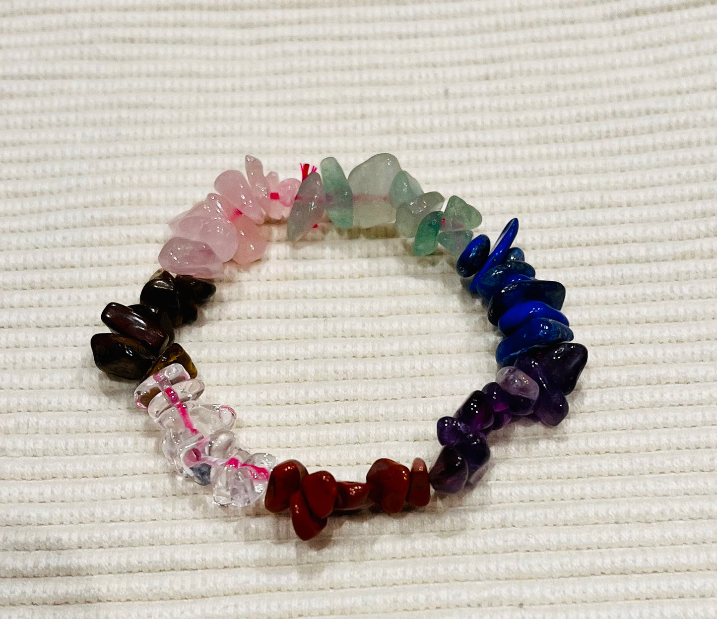 7 Chakras chip Crystals Bracelets