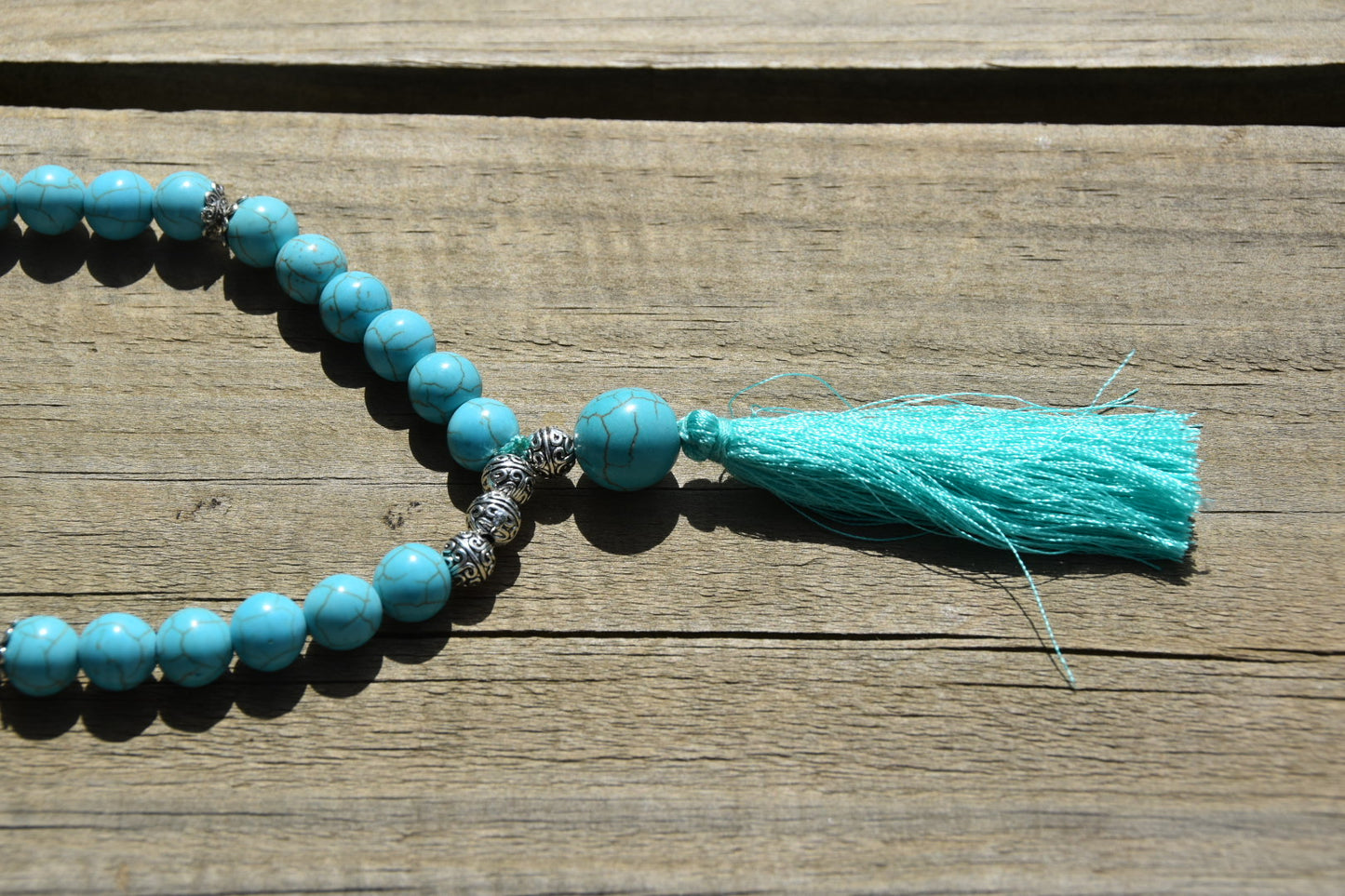 10mm Cherry Blossom Jasper and Pearls Tasbih