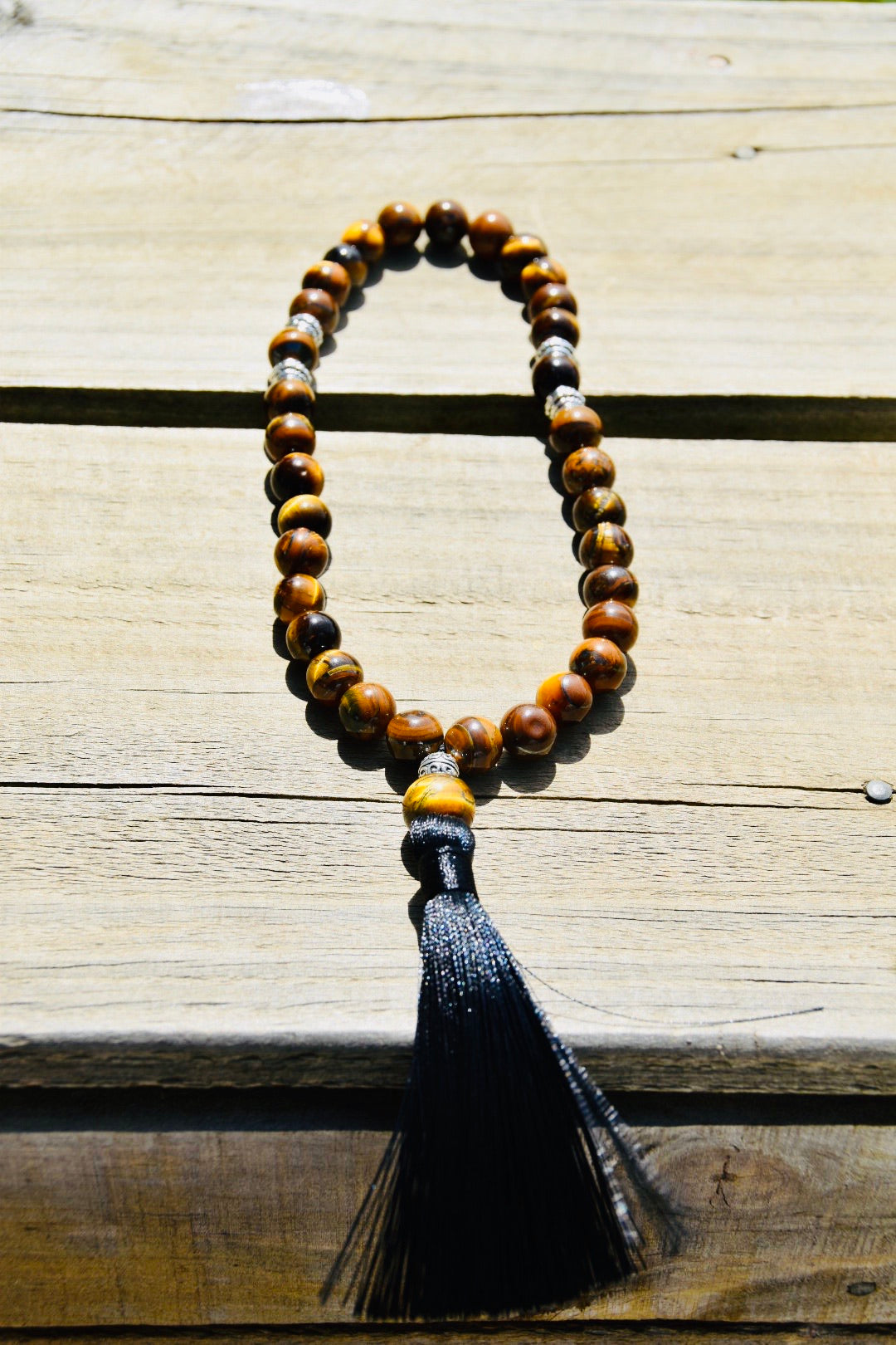 10mm Cherry Blossom Jasper and Pearls Tasbih