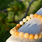 Amazing Golden Silky Jade Bracelet 8mm