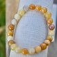Amazing Golden Silky Jade Bracelet 8mm