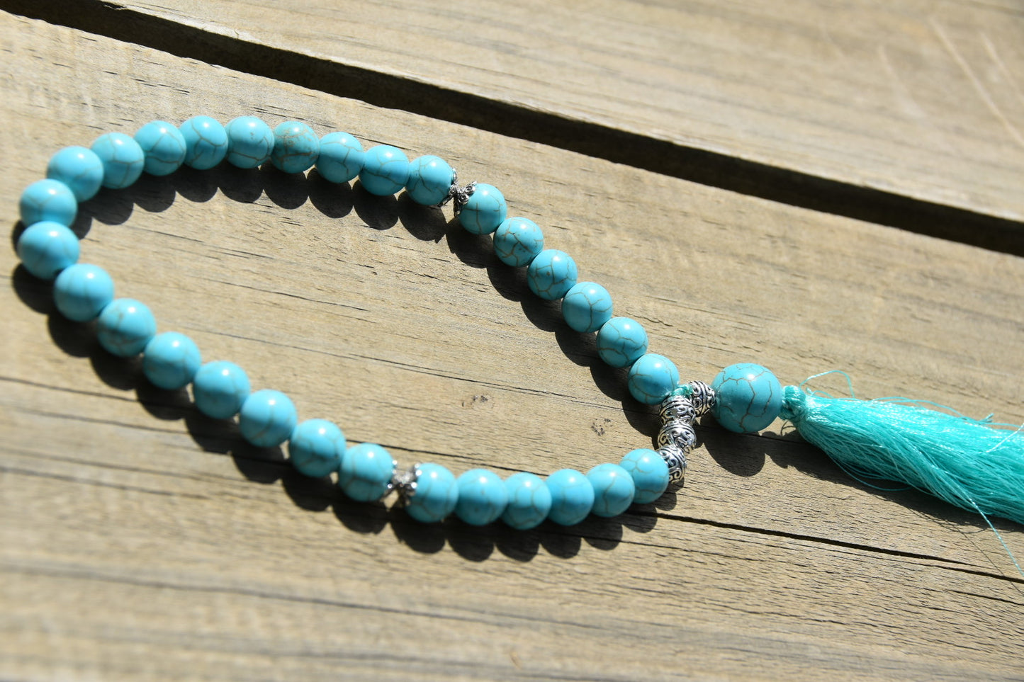 10mm Cherry Blossom Jasper and Pearls Tasbih