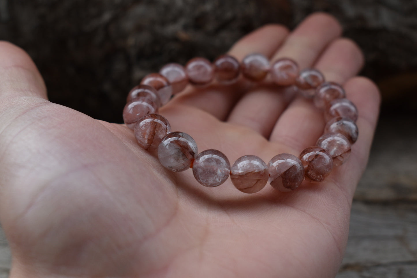 Unisex Fire Quartz Bracelet 10mm