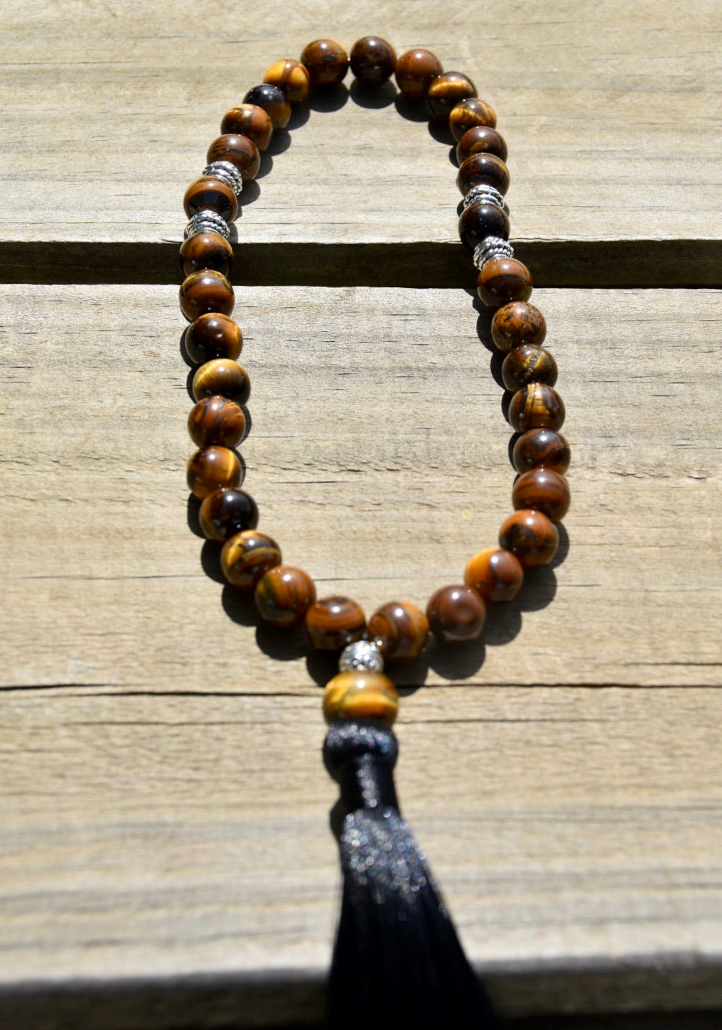 10mm Cherry Blossom Jasper and Pearls Tasbih