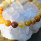 Amazing Golden Silky Jade Bracelet 8mm