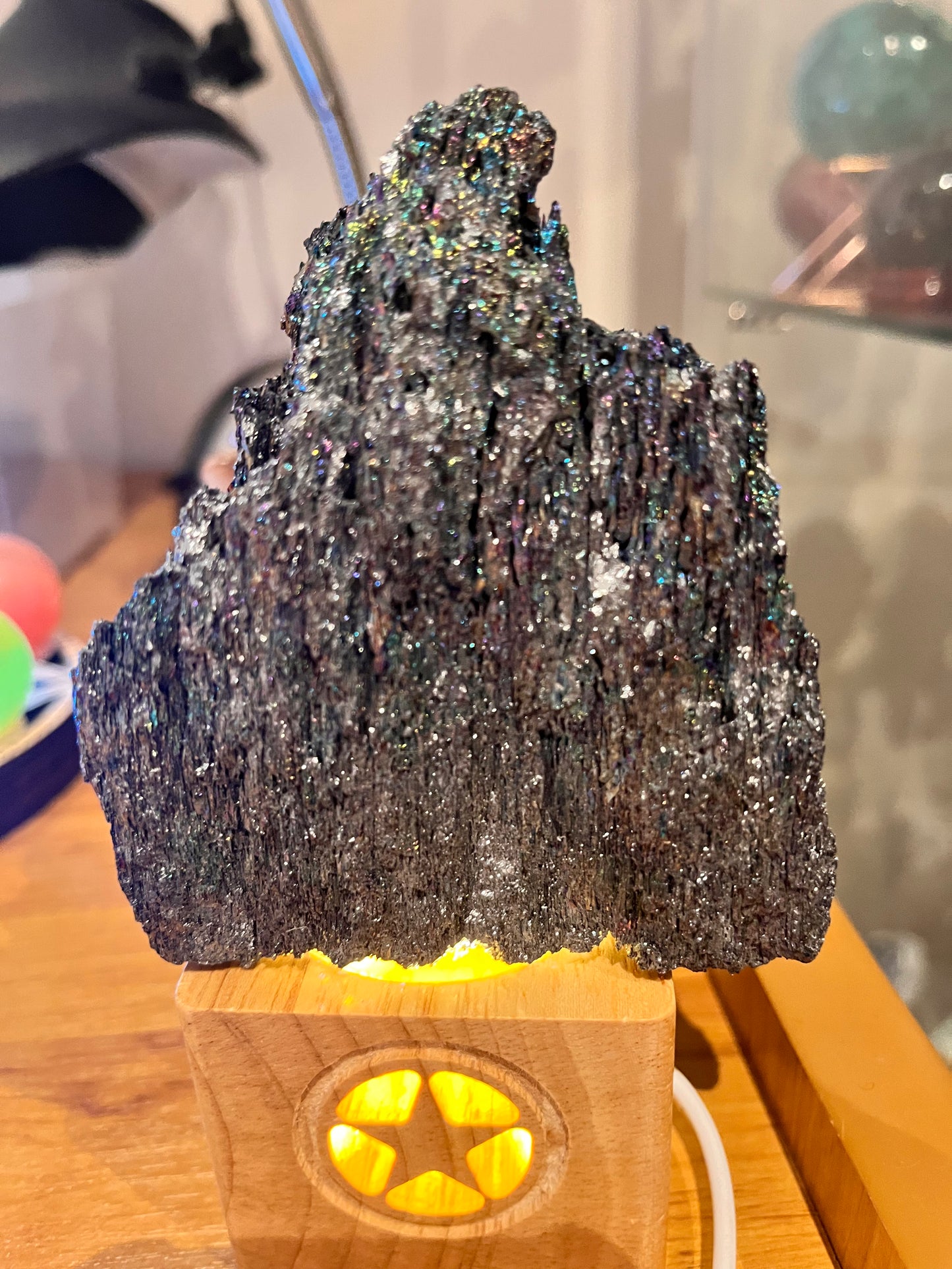 Raw  black rainbow carborundum