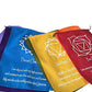 Large Seven Chakra Prayer Flags Banner Wall Hanging
