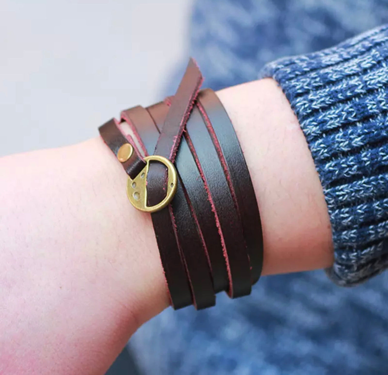 Unisex Multilayers Leather Bracelet  Wristband