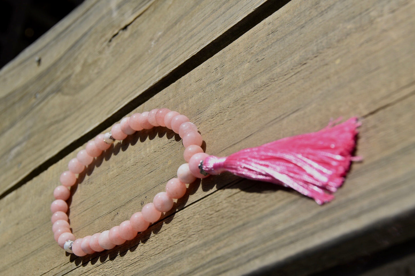10mm Cherry Blossom Jasper and Pearls Tasbih