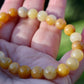 Amazing Golden Silky Jade Bracelet 8mm