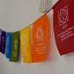 Large Seven Chakra Prayer Flags Banner Wall Hanging