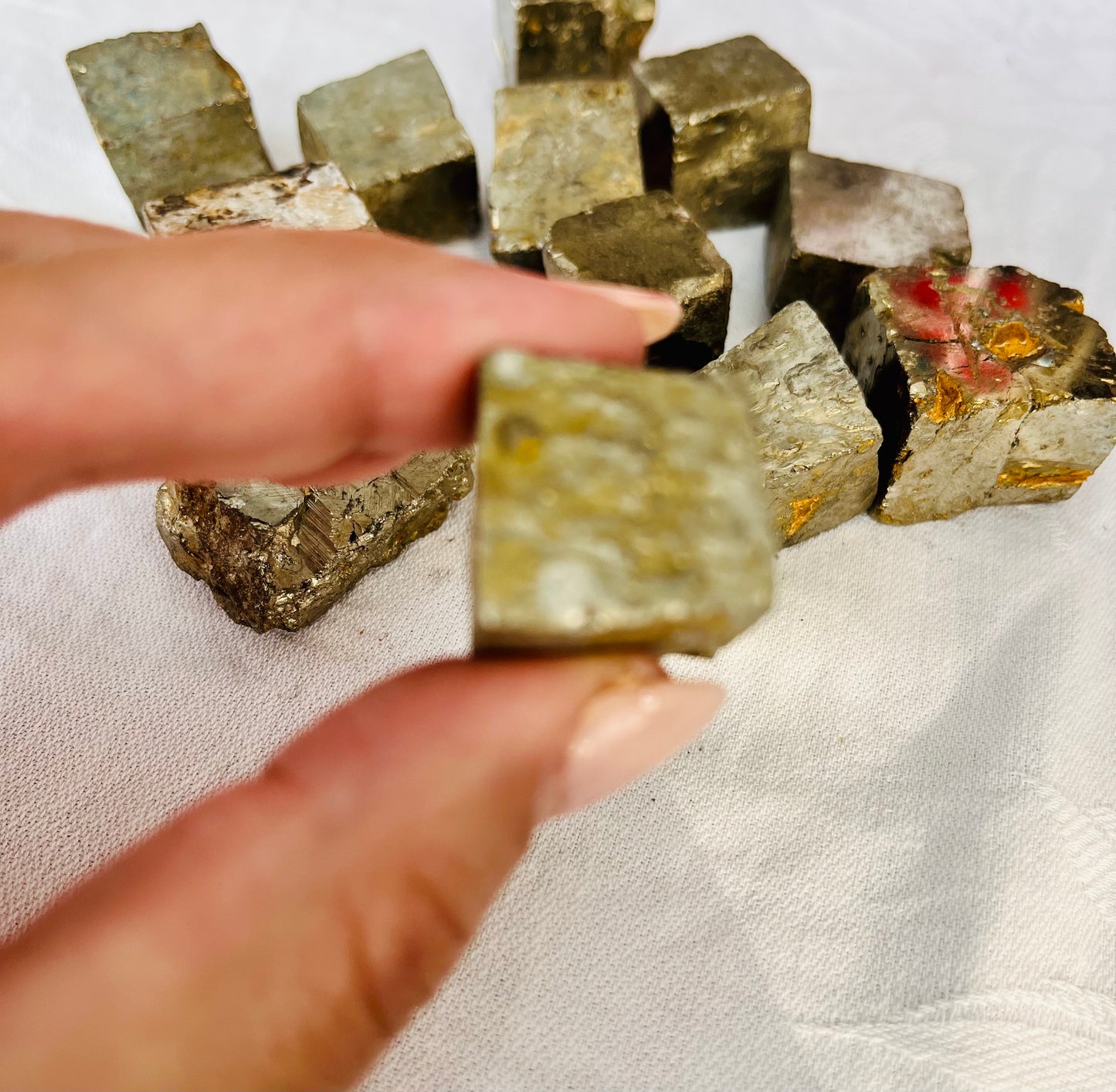 Raw Pyrite Cube Stone