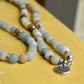 Amazonite Mala Necklace , Gemstone Bracelet