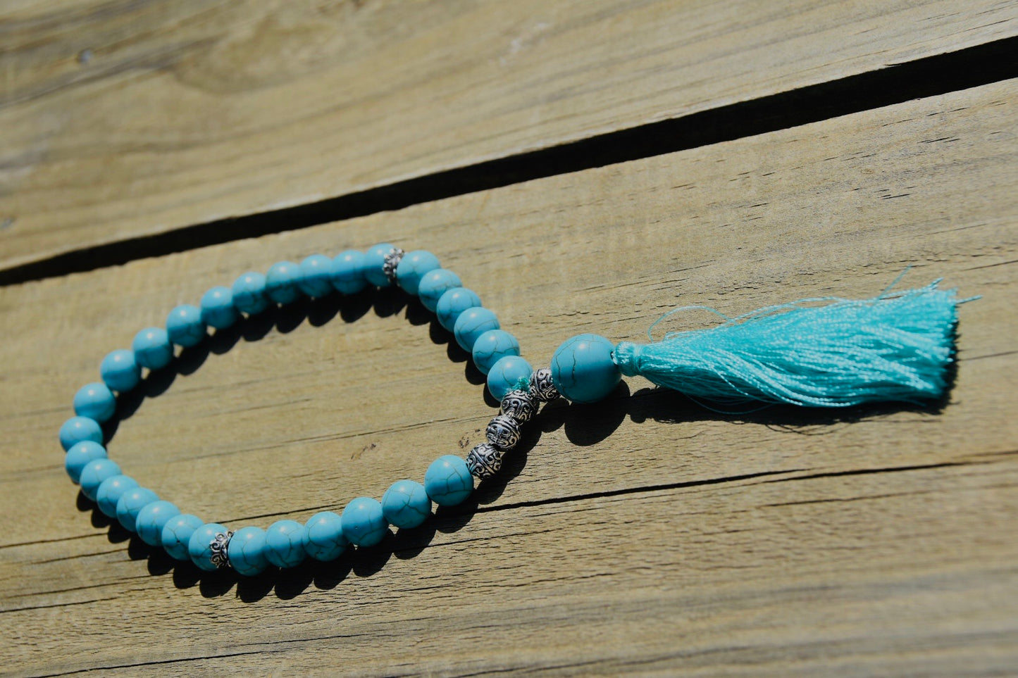 10mm Cherry Blossom Jasper and Pearls Tasbih