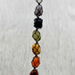 Healing 7 Chakra Crystals Stone Car Hanger,