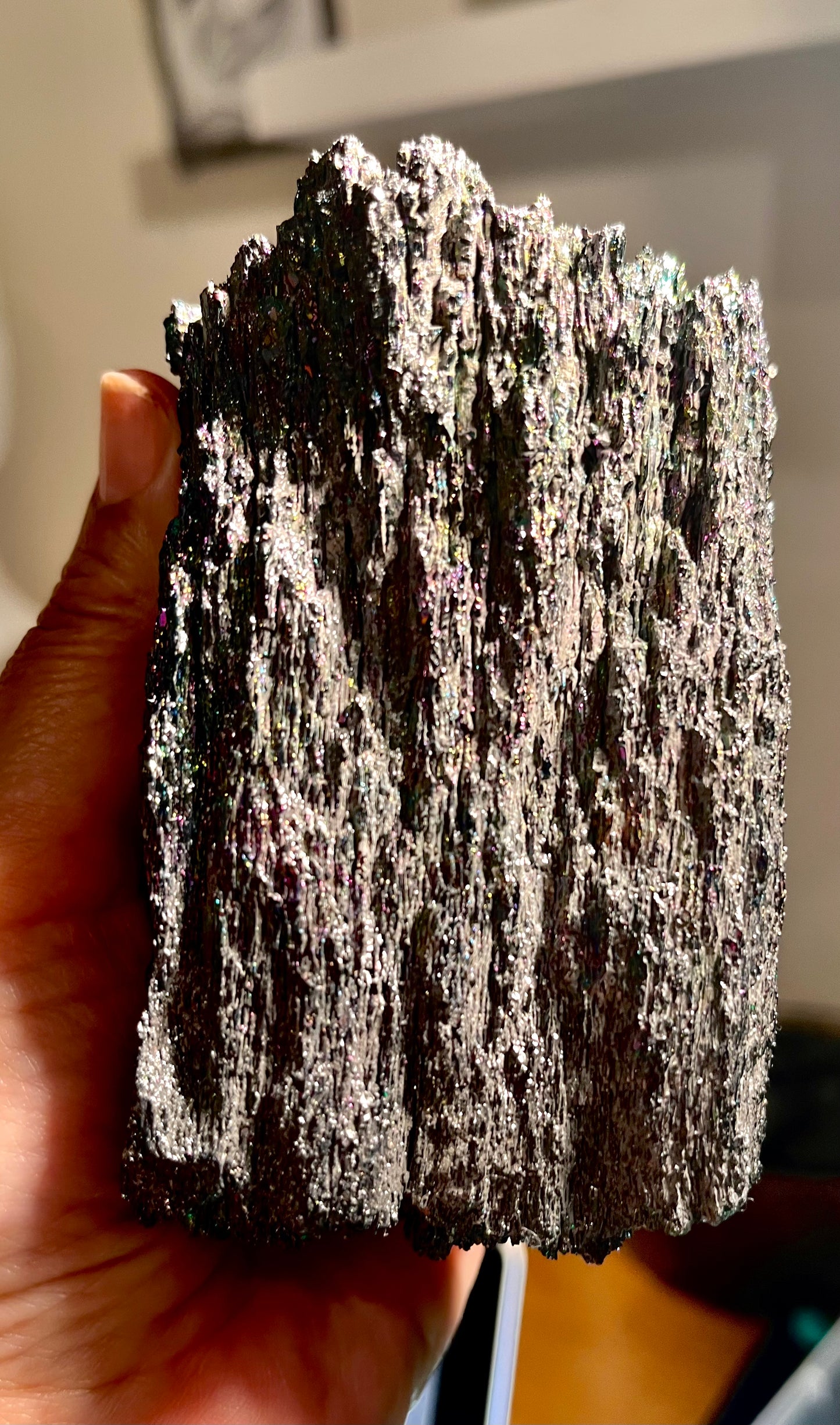 Raw  black rainbow carborundum