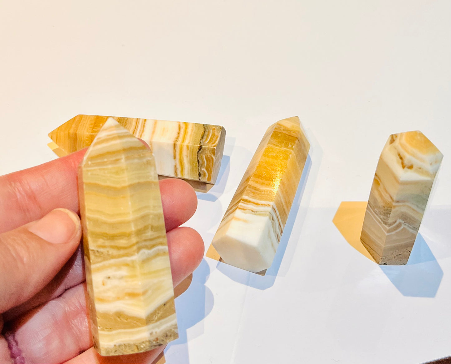 Orange Banded Calcite and Zebra Calcite
