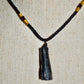 Black Tourmaline Necklace, Raw Black Tourmaline