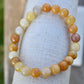 Amazing Golden Silky Jade Bracelet 8mm