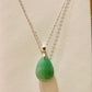 Green Aventurine Pendant , S925 Chain