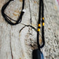 Black Tourmaline Necklace, Raw Black Tourmaline