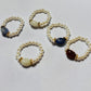 Pearl Rings with Gemstones