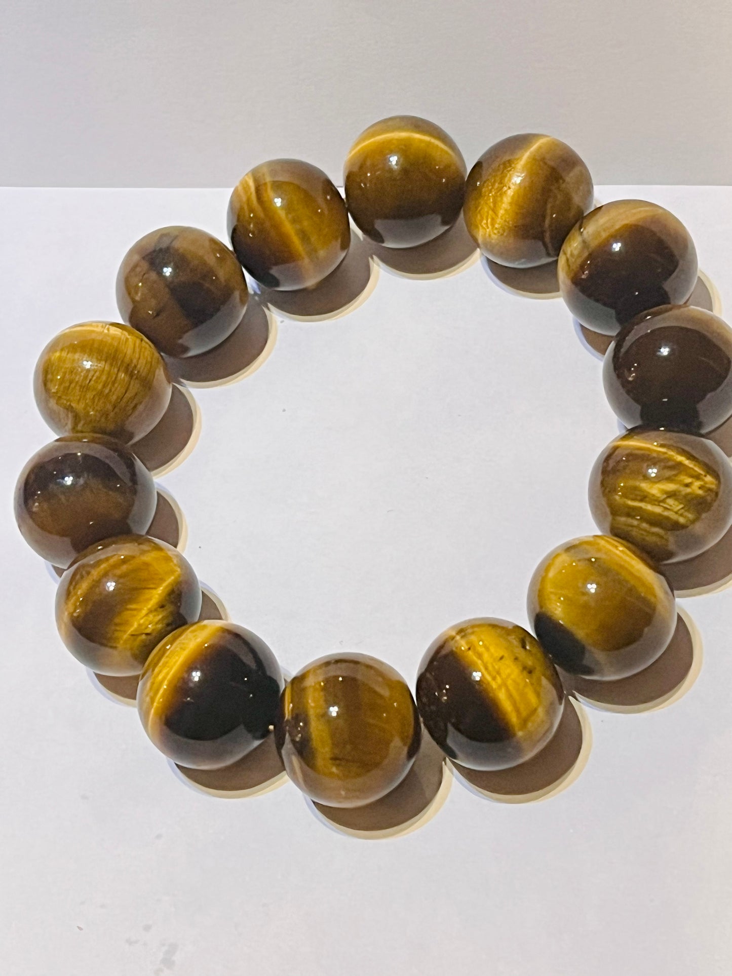 Unique 20mm Tigers Eye Bracelet