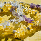 Beautiful Amethyst , Clear Quartz and Citrine chip Bracelets