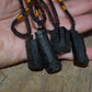 Black Tourmaline Necklace, Raw Black Tourmaline