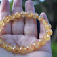 Natural Citrine Gemstone 8mm Round Beads Stretch Bracelet