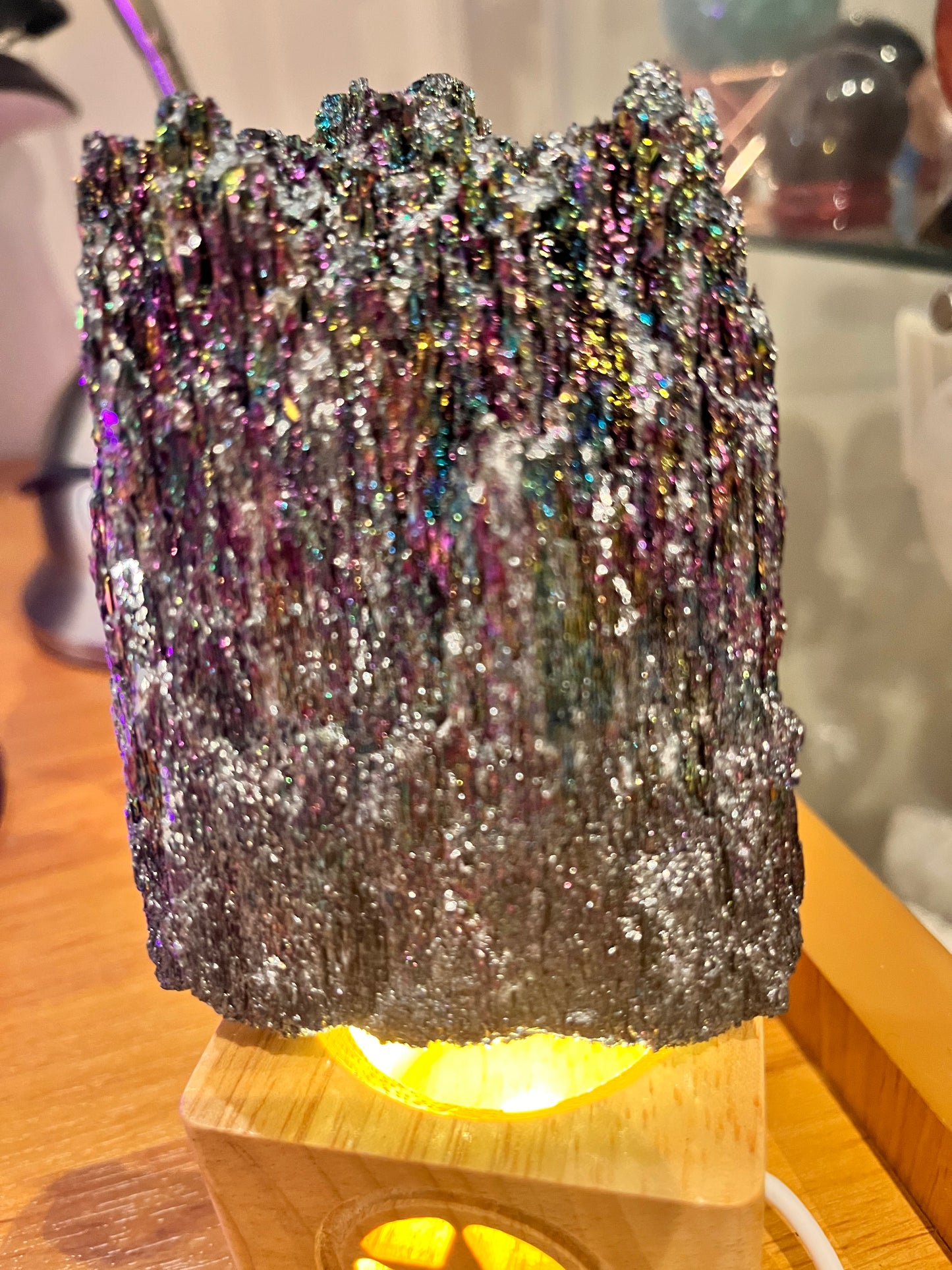 Raw  black rainbow carborundum