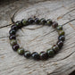 Dragon Blood Jasper beads 8 mm protection bracelet